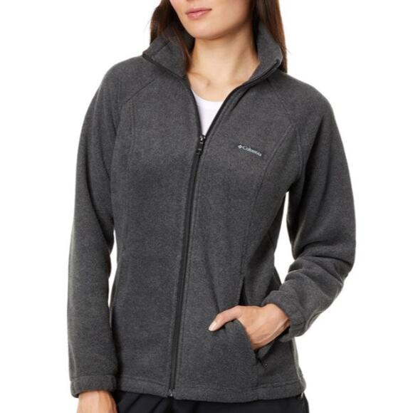 Columbia Fleece Jacket Women's Gray Full Zip Size Small - Picture 1 of 5